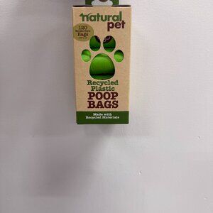 NWB Natural Pet Recycled Plastic Handle Style Poop Bags 120 6.75in by 10in TJ